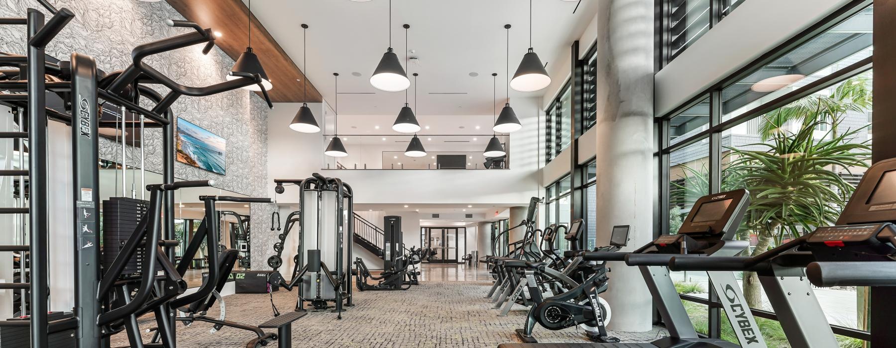 a fitness center