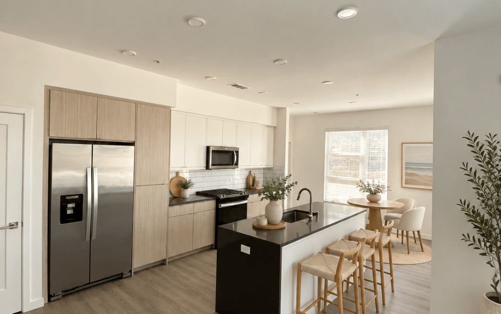 B2 - 2 bedroom floorplan layout with 2 bathrooms and 1087 square feet (Kitchen)